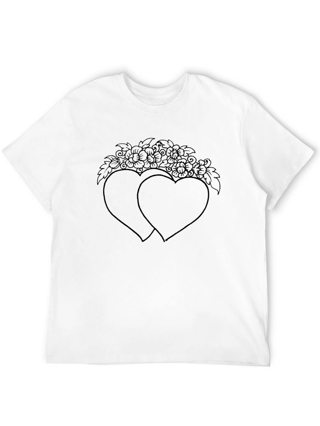 Hearts and Flowers Graphic Tee - Unisex