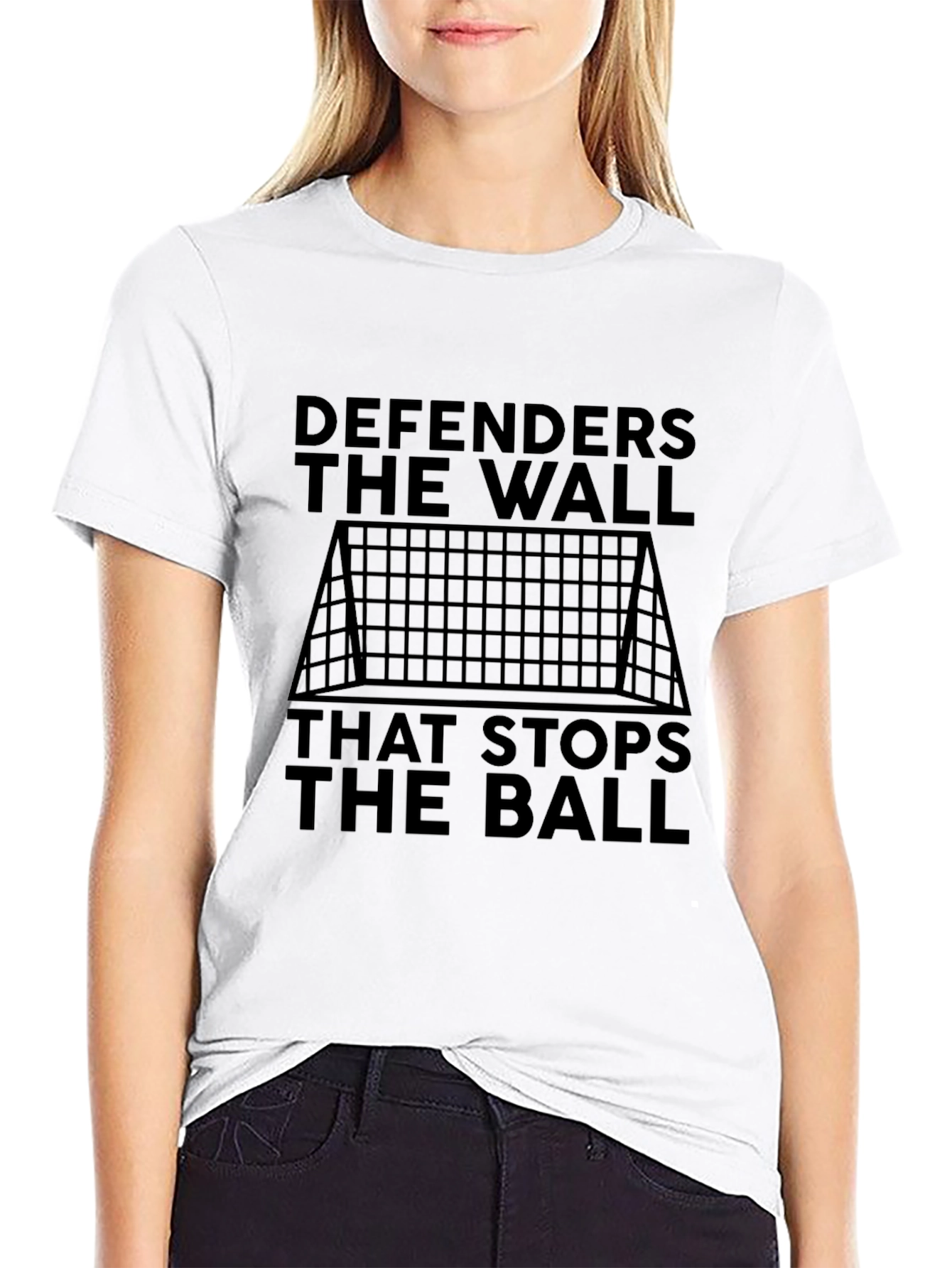 Defenders The Wall Soccer Goal Graphic T-Shirt