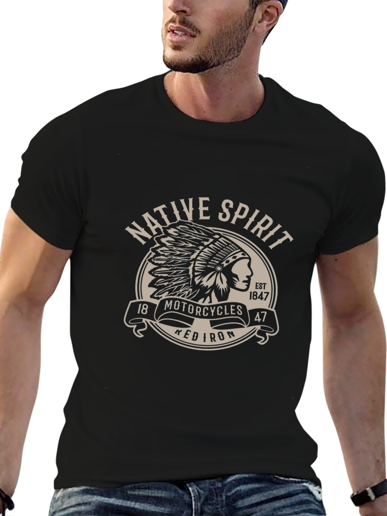 Native Spirit Motorcycles Graphic T-Shirt