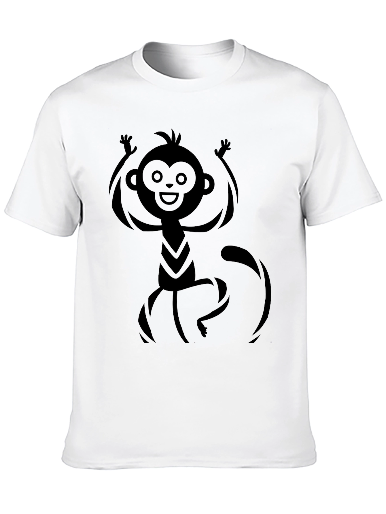 Monkey Graphic Black T-Shirt