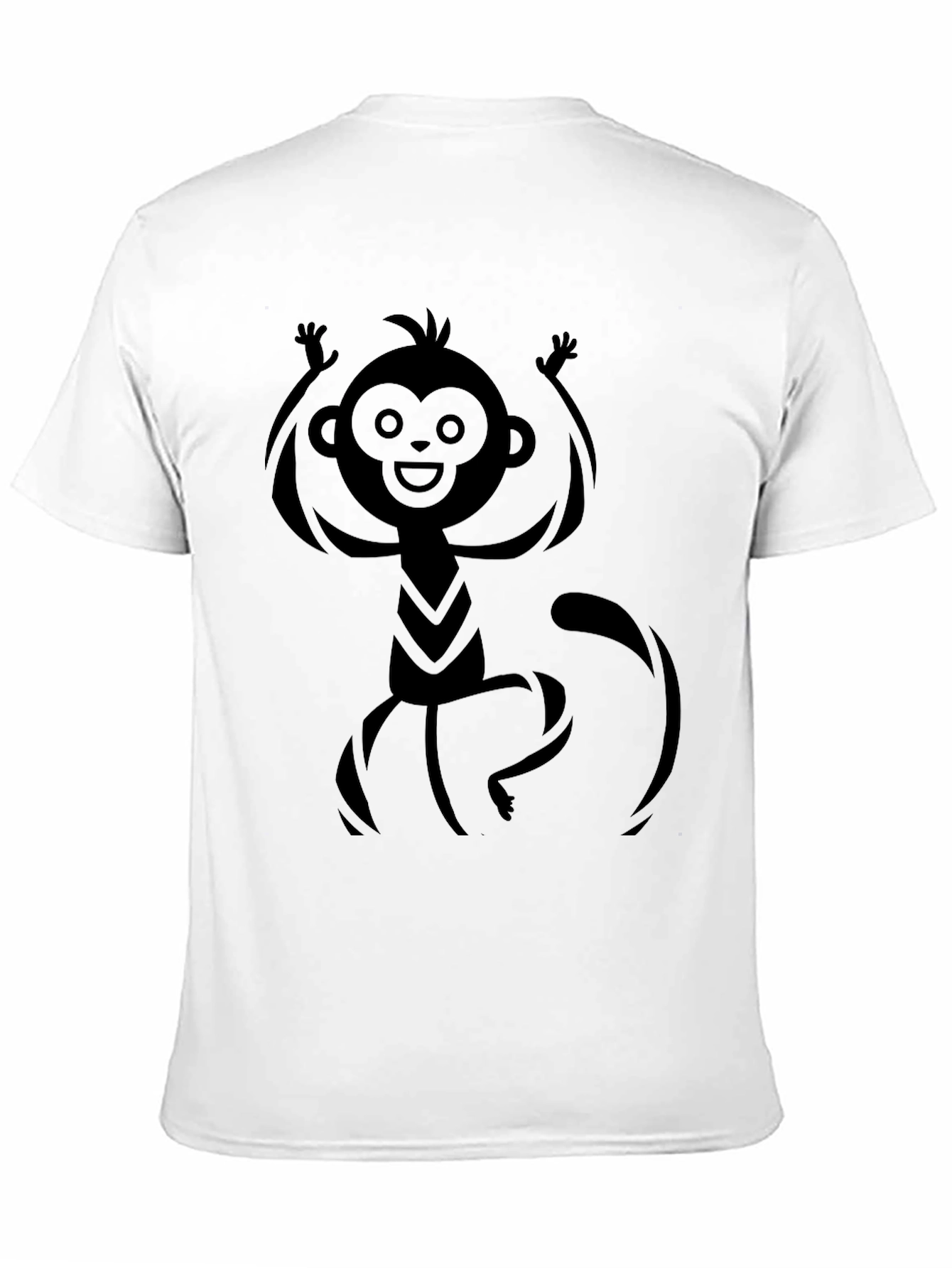 Monkey Graphic Black T-Shirt