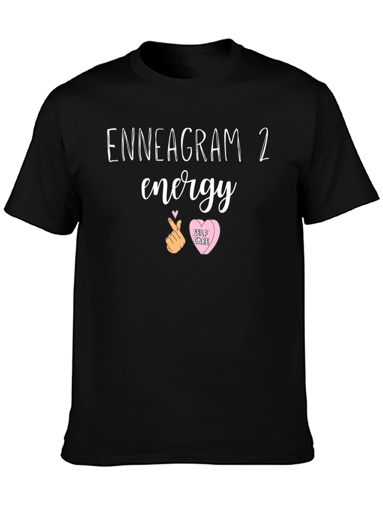 Enneagram 2 Energy Graphic Tee - Self Care T-Shirt