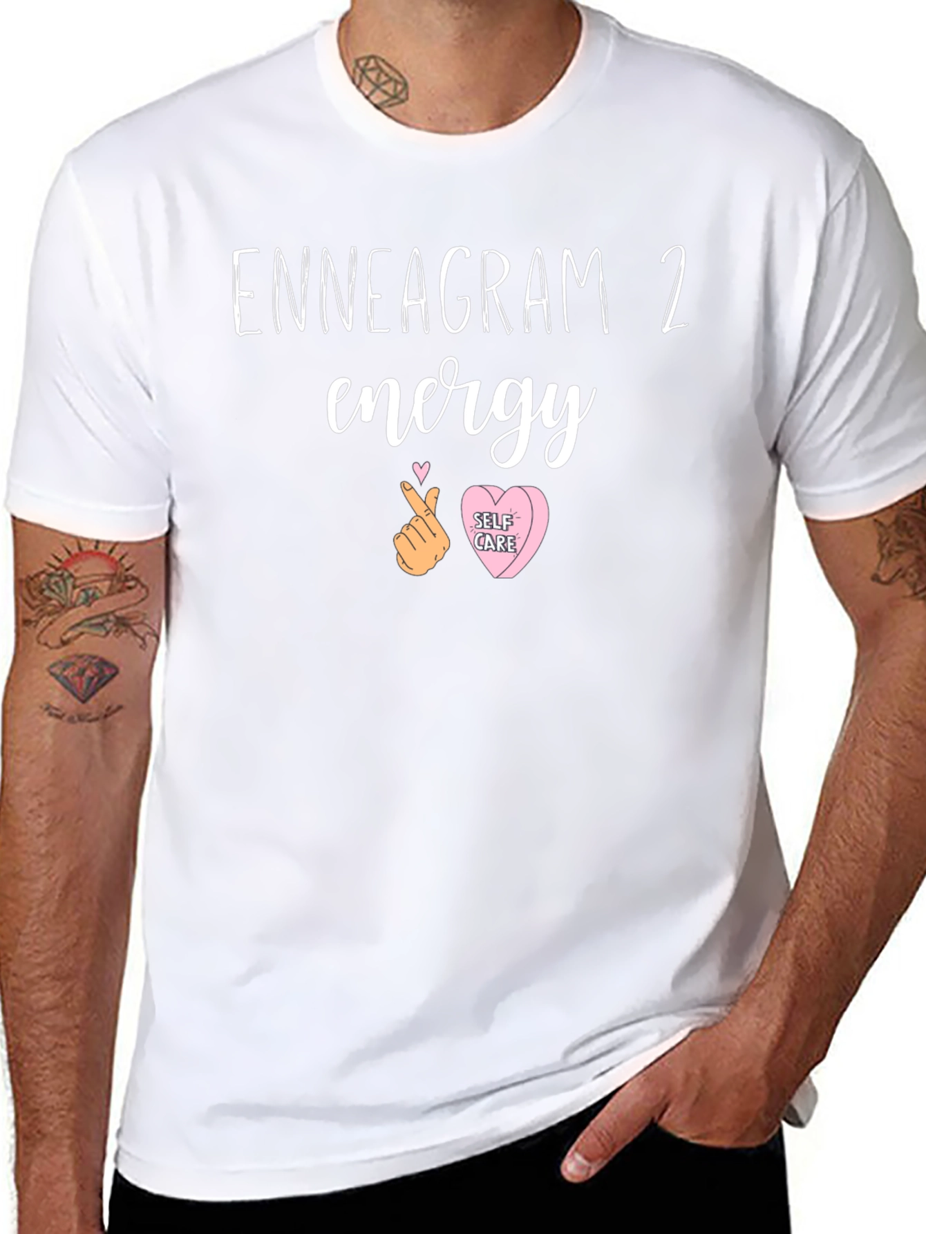Enneagram 2 Energy Graphic Tee - Self Care T-Shirt