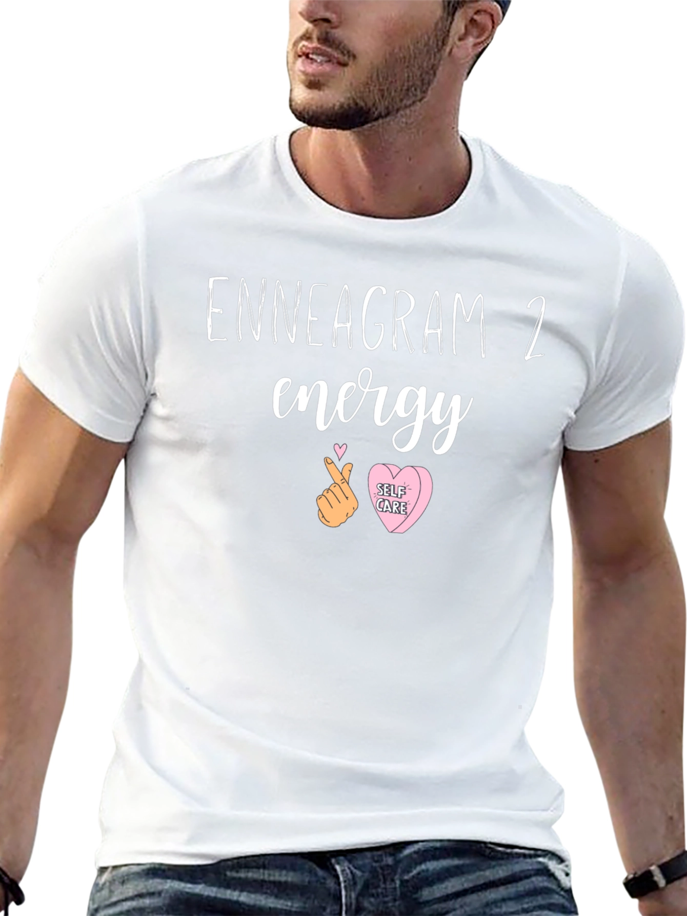 Enneagram 2 Energy Graphic Tee - Self Care T-Shirt