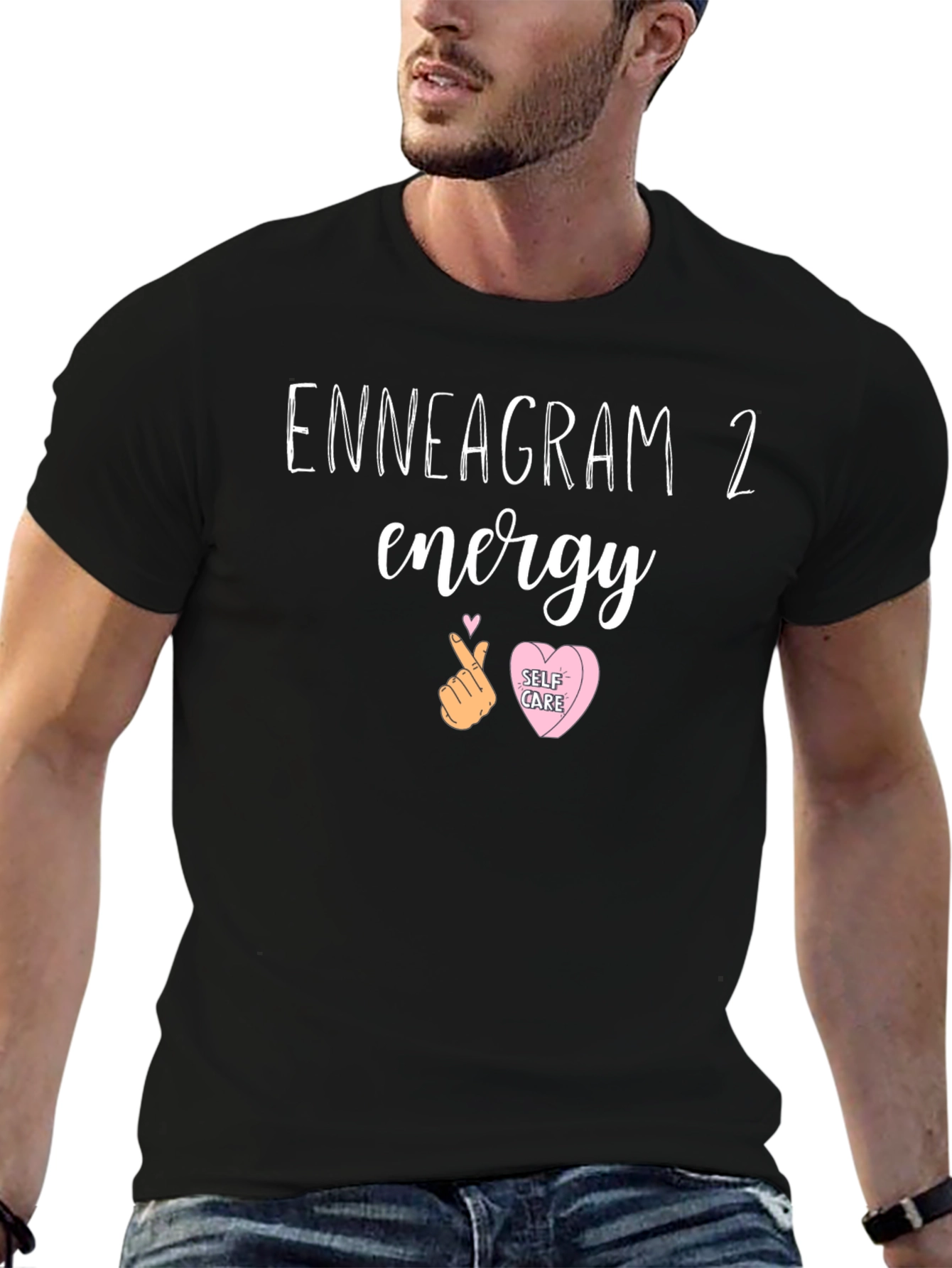 Enneagram 2 Energy Graphic Tee - Self Care T-Shirt