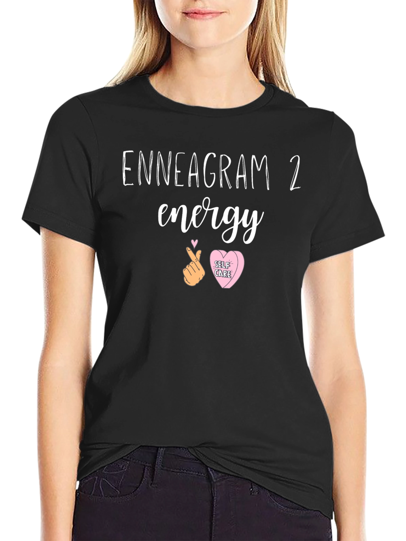 Enneagram 2 Energy Graphic Tee - Self Care T-Shirt