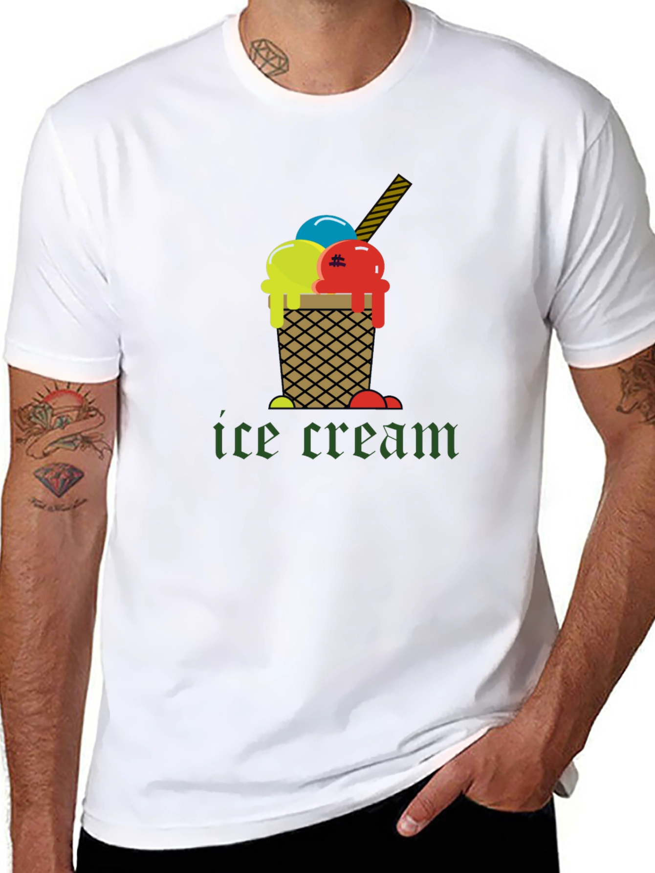 Ice Cream Graphic Tee - Cool & Stylish