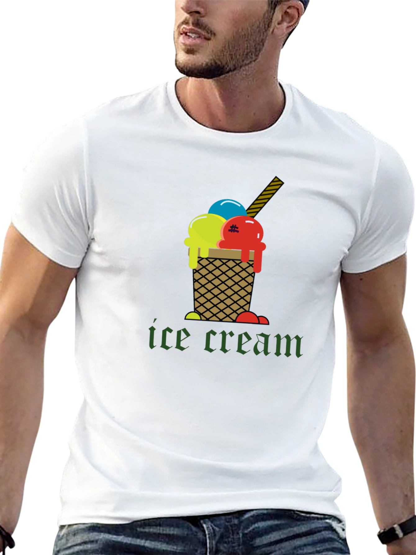 Ice Cream Graphic Tee - Cool & Stylish