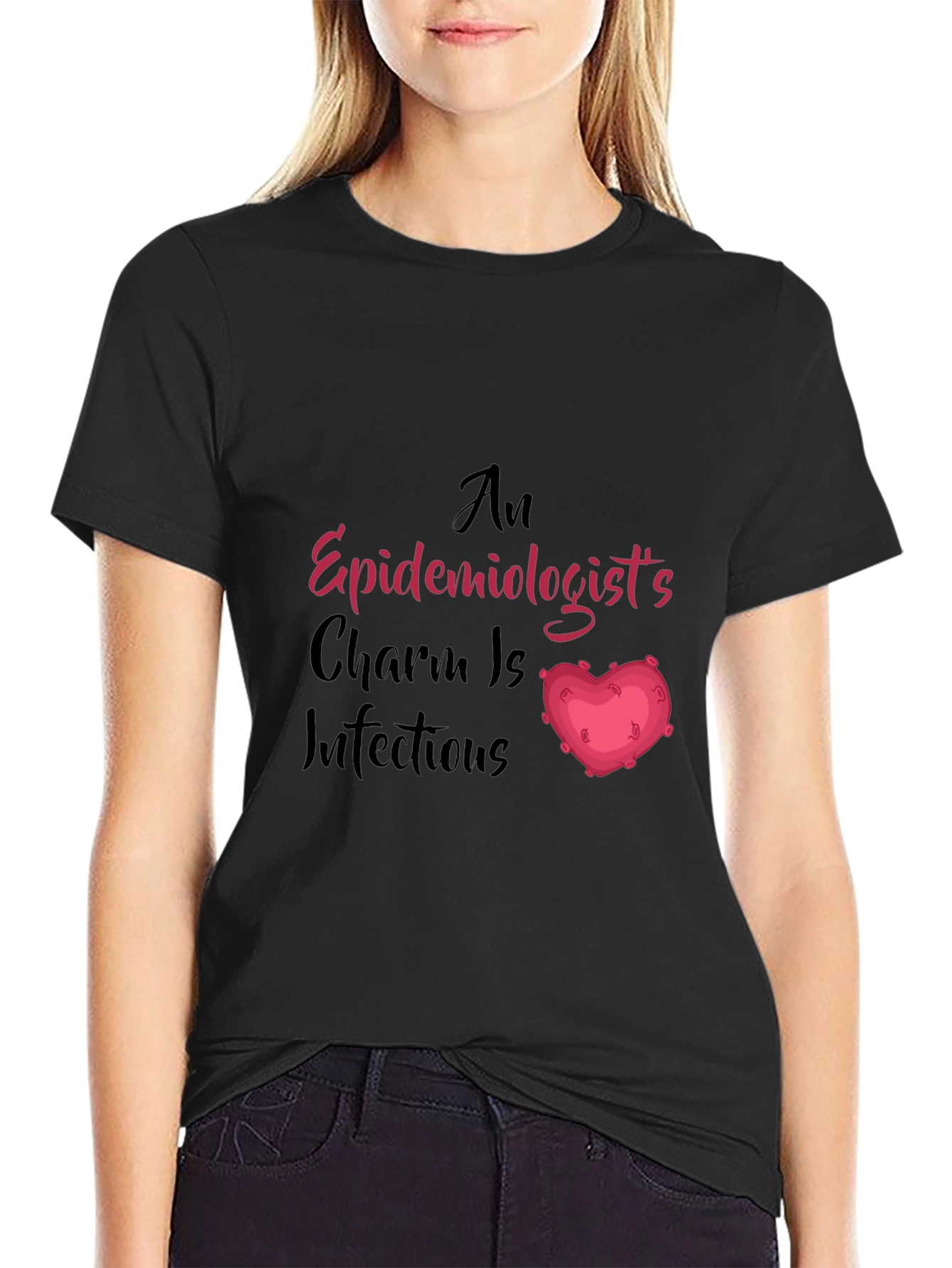 Epidemiologist Charm T-Shirt - Infectious Love!