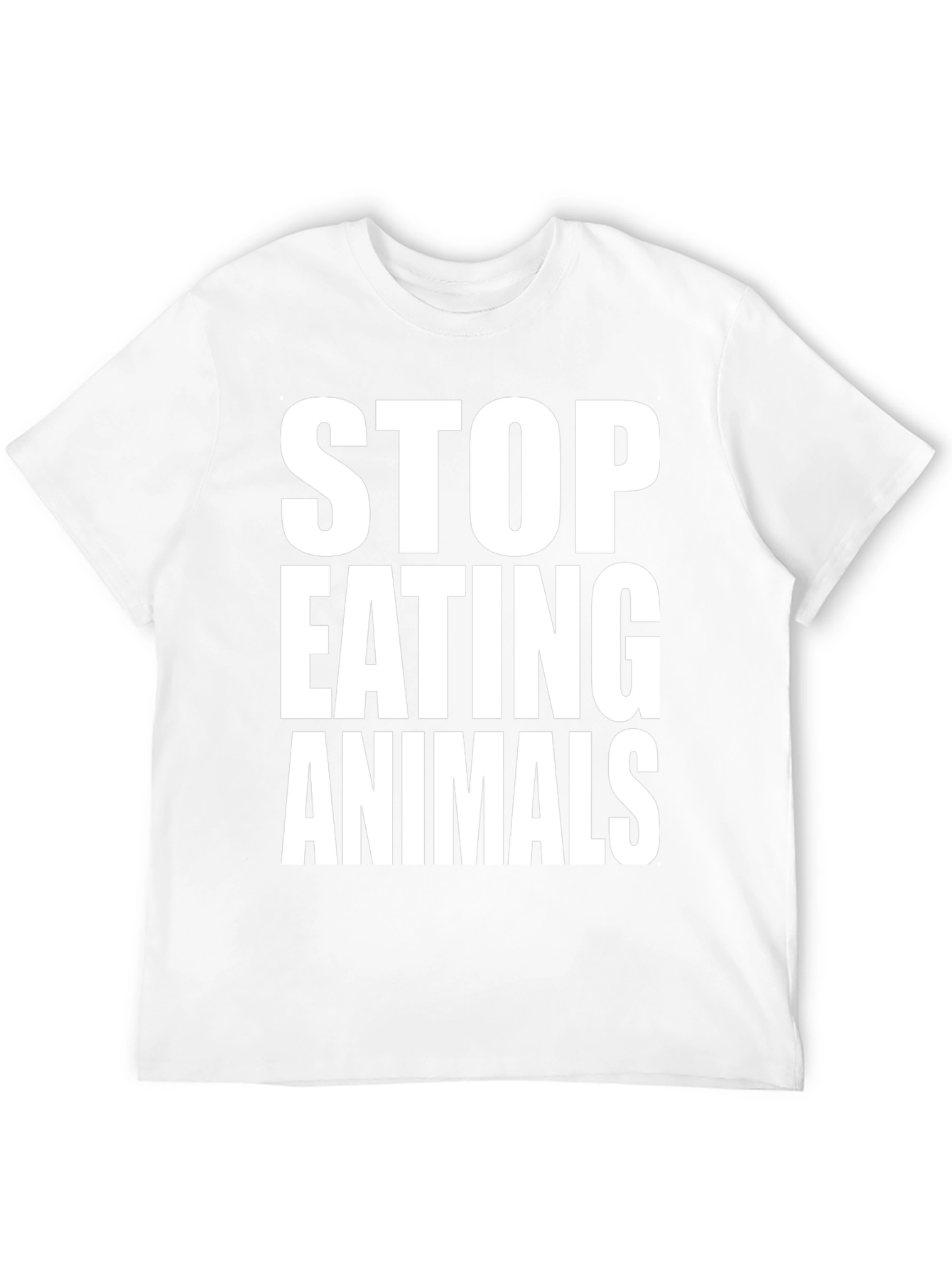 Vegan T-Shirt: Stop Eating Animals - Black