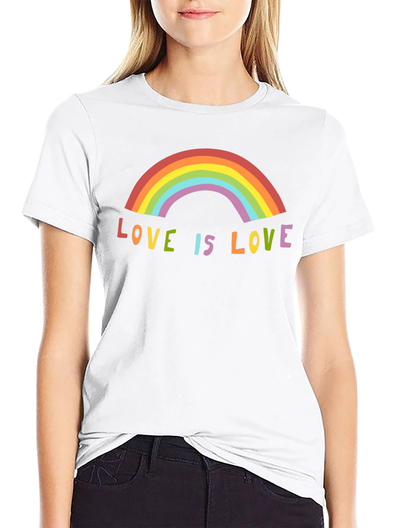 Love is Love Rainbow Graphic Tee