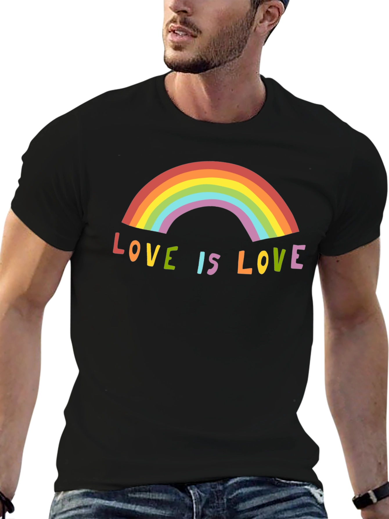 Love is Love Rainbow Graphic Tee
