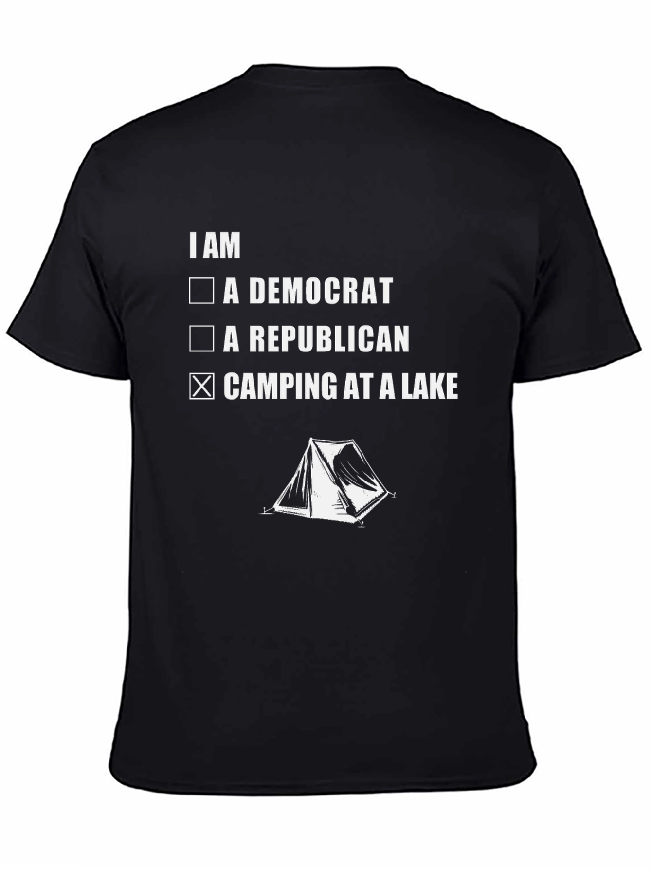 Camping at a Lake Graphic Tee