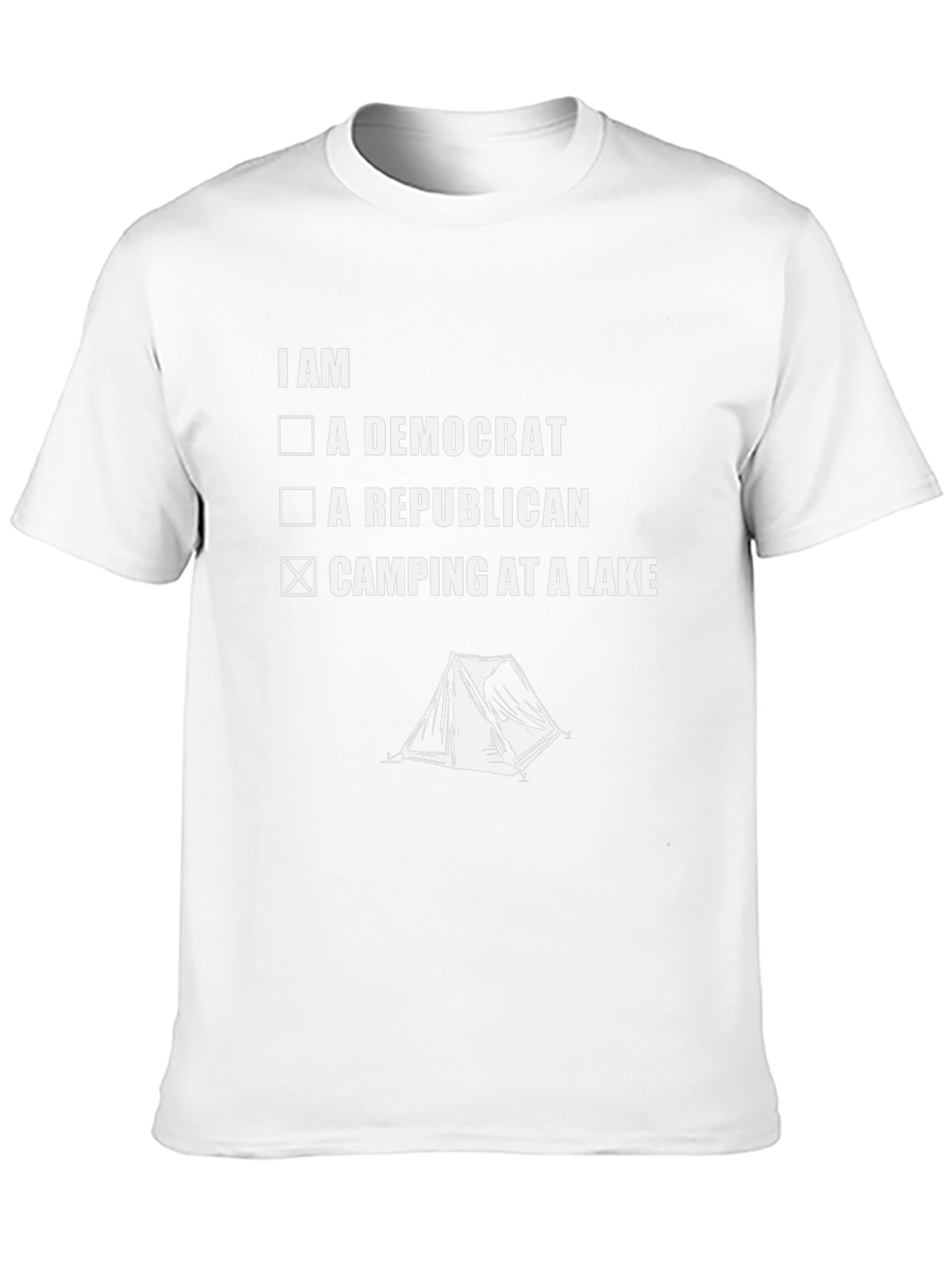 Camping at a Lake Graphic Tee