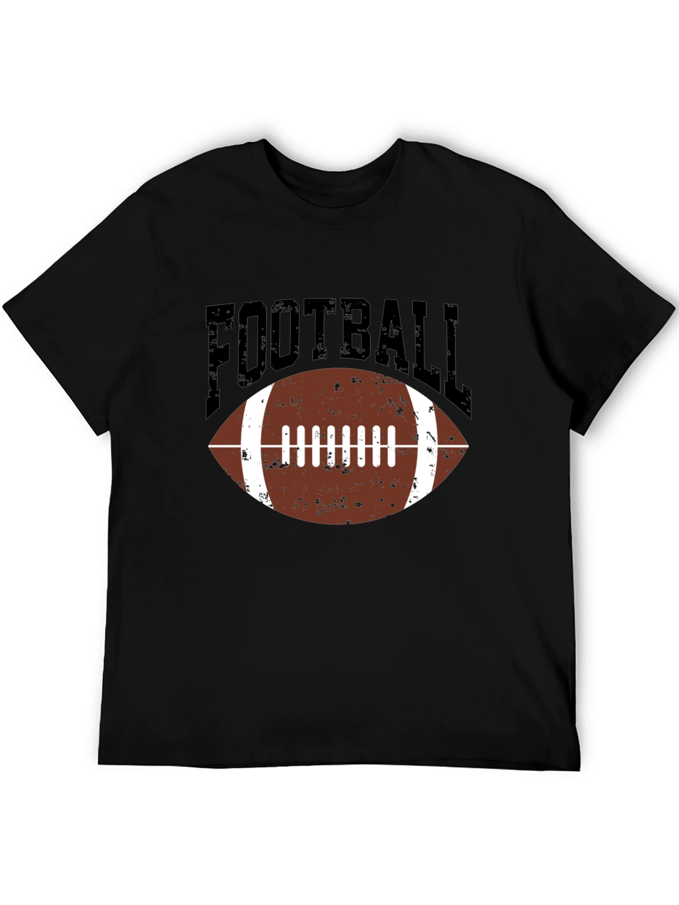 Football Graphic T-Shirt - Black