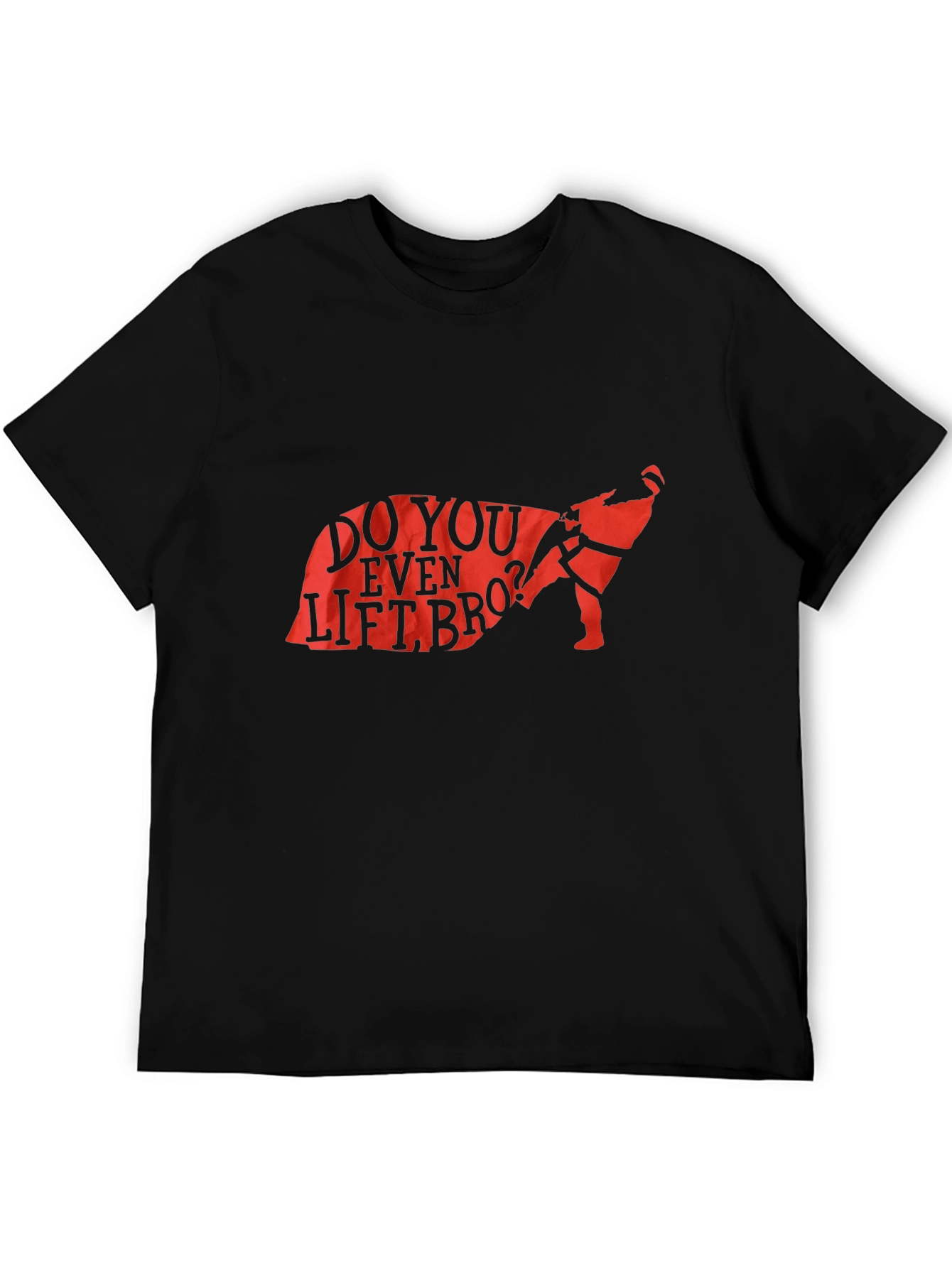 Do You Even Lift Bro? Badger Black T-Shirt