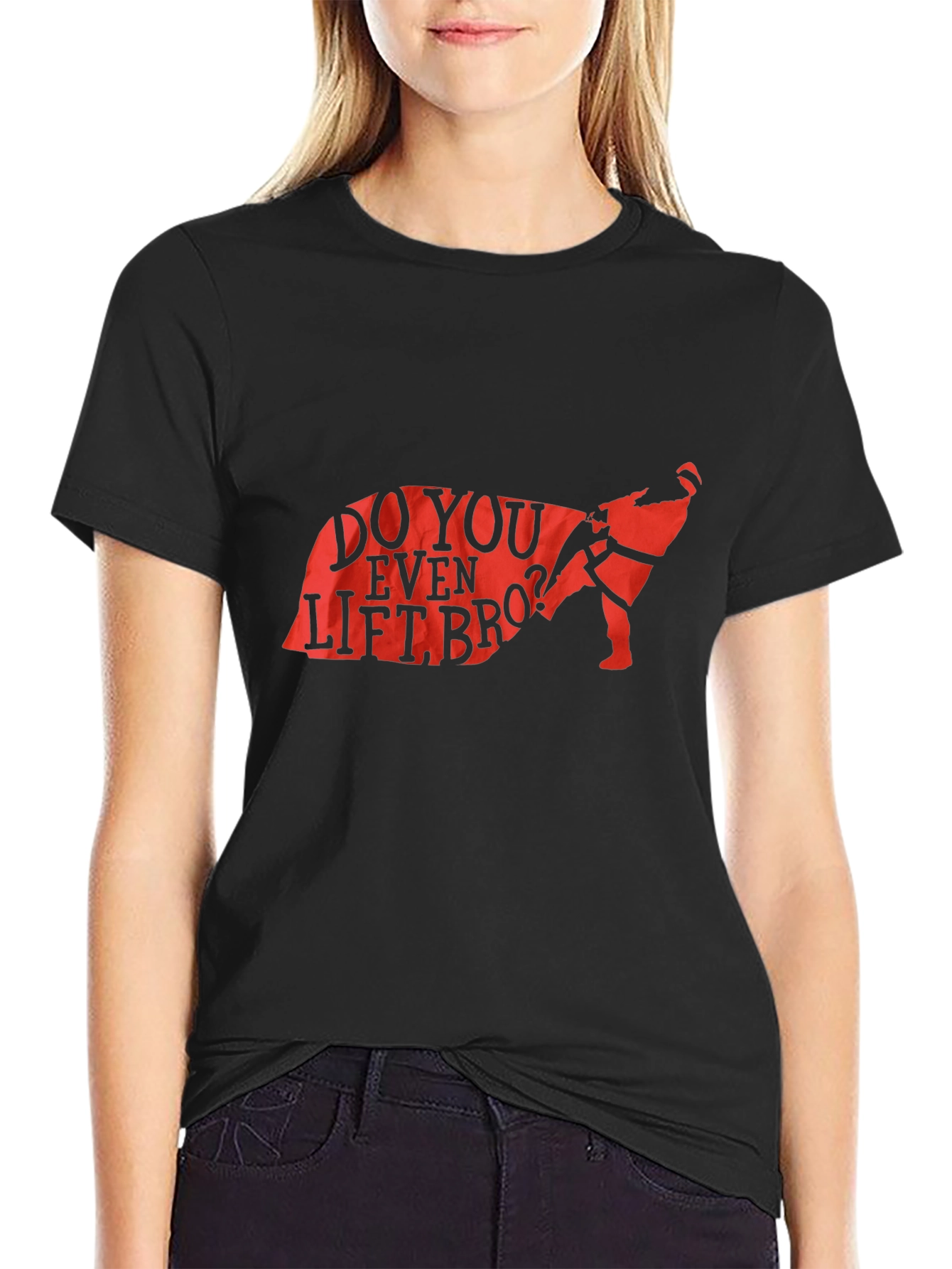 Do You Even Lift Bro? Badger Black T-Shirt