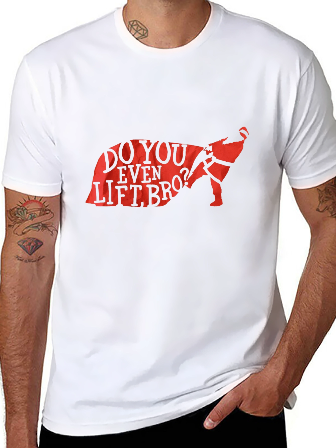 Do You Even Lift Bro? Badger Black T-Shirt
