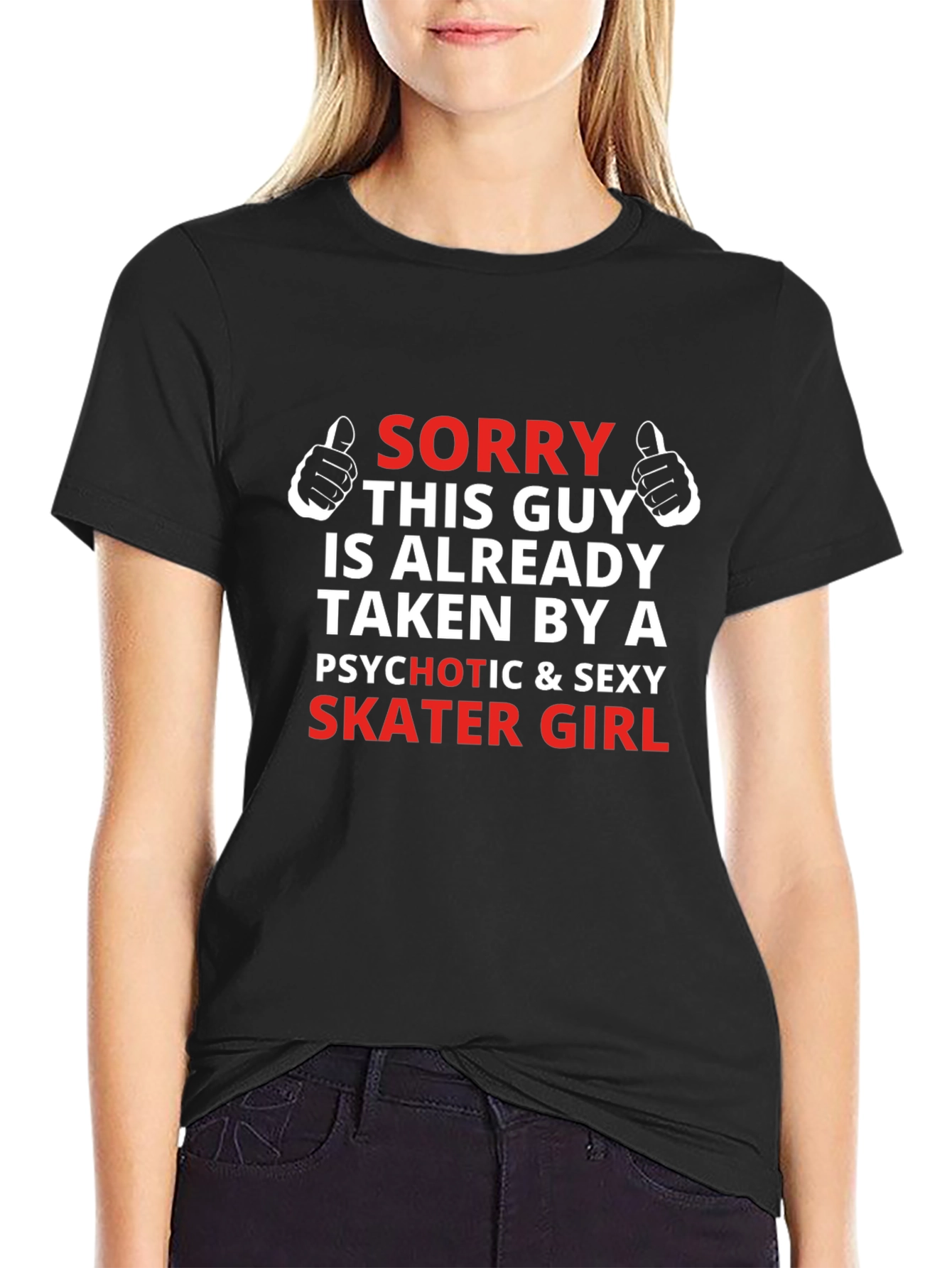 Sorry Taken By a Skater Girl Graphic Tee