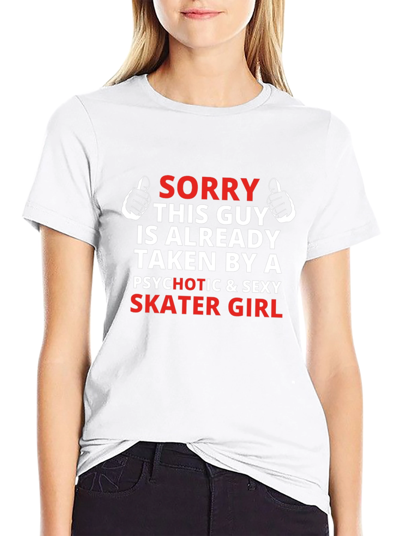 Sorry Taken By a Skater Girl Graphic Tee