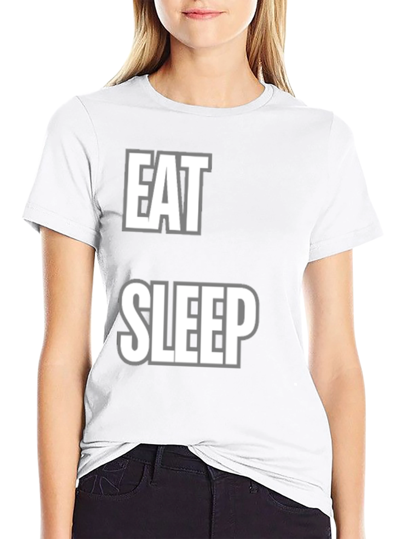 Eat Sleep Repeat T-Shirt Funny Graphic Tee