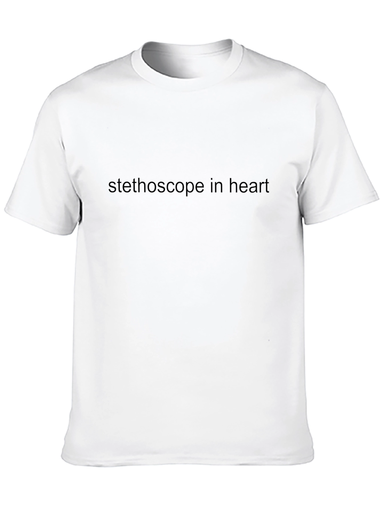 Stethoscope In Heart Graphic T-Shirt - Black
