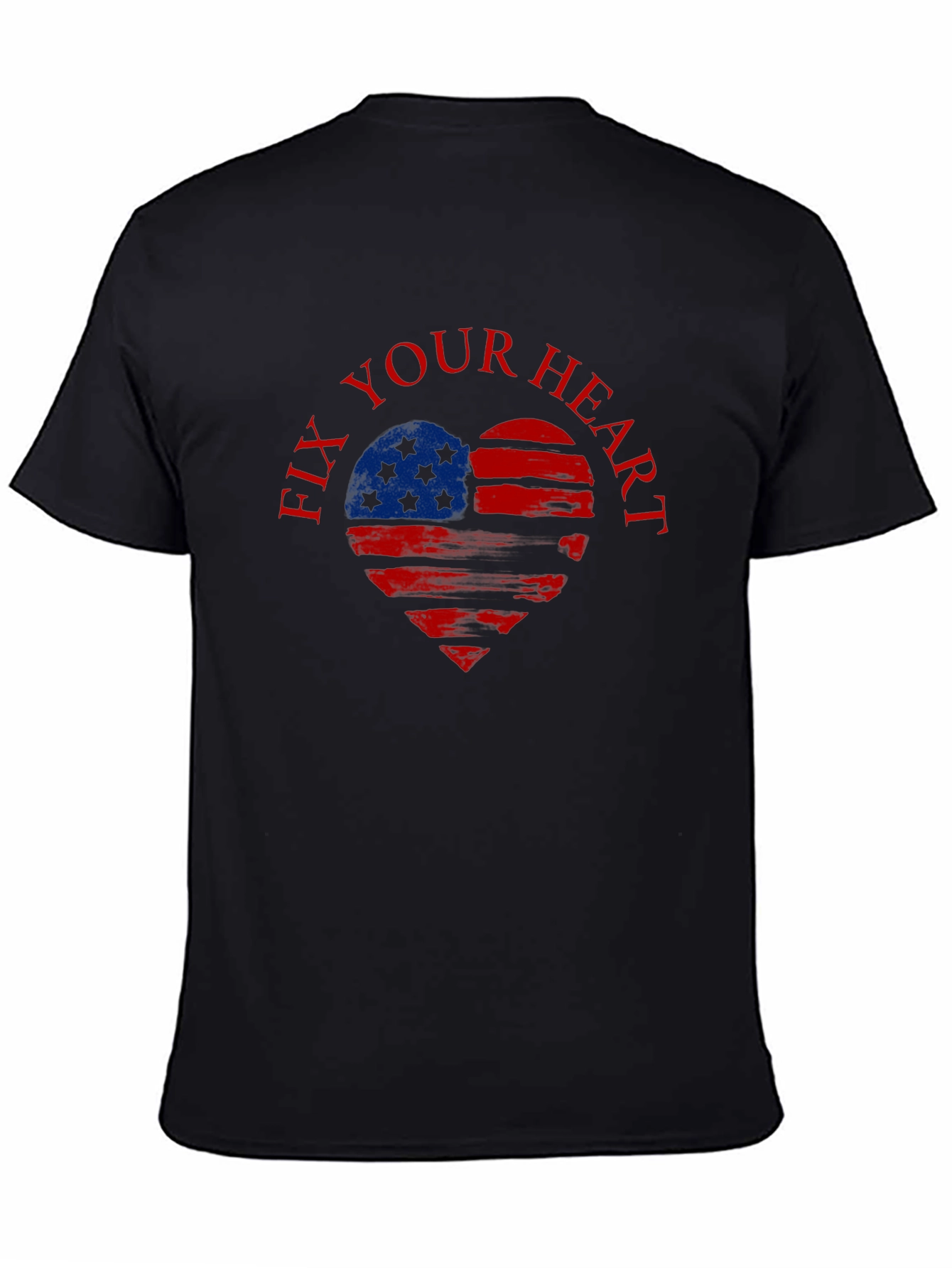 Fix Your Heart Patriotic USA Flag T-Shirt