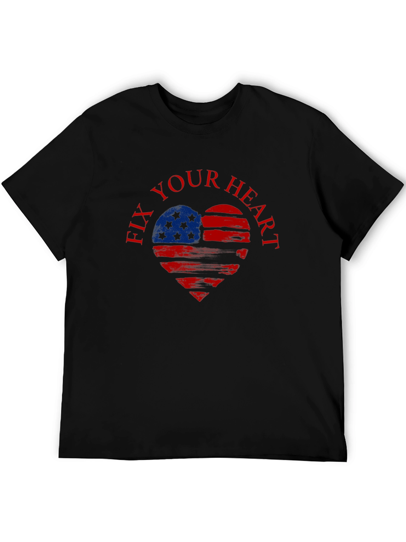 Fix Your Heart Patriotic USA Flag T-Shirt