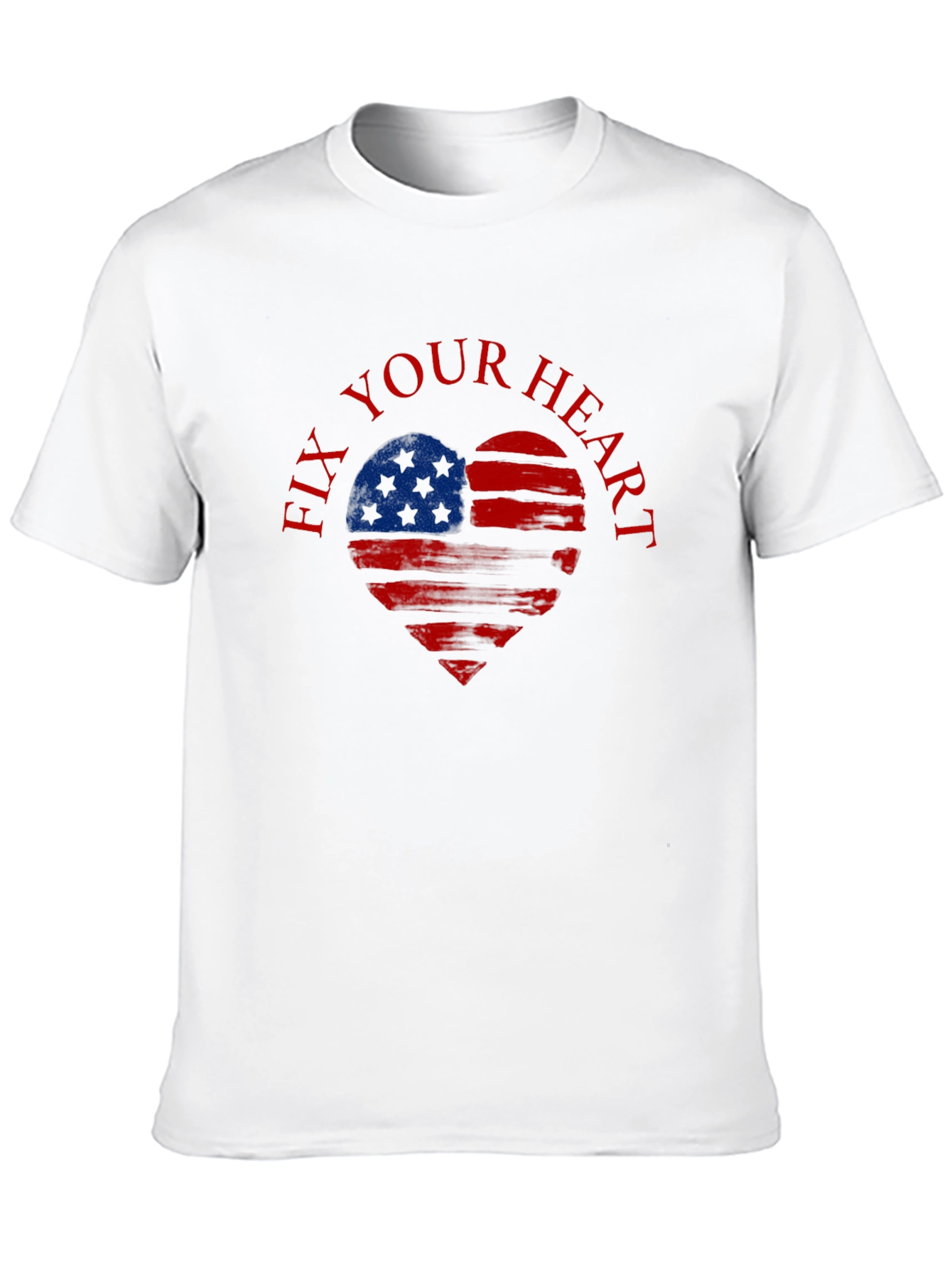 Fix Your Heart Patriotic USA Flag T-Shirt