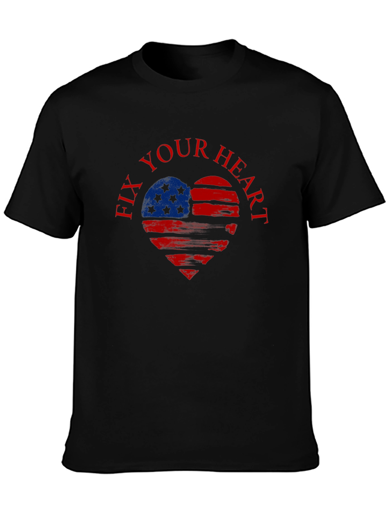 Fix Your Heart Patriotic USA Flag T-Shirt