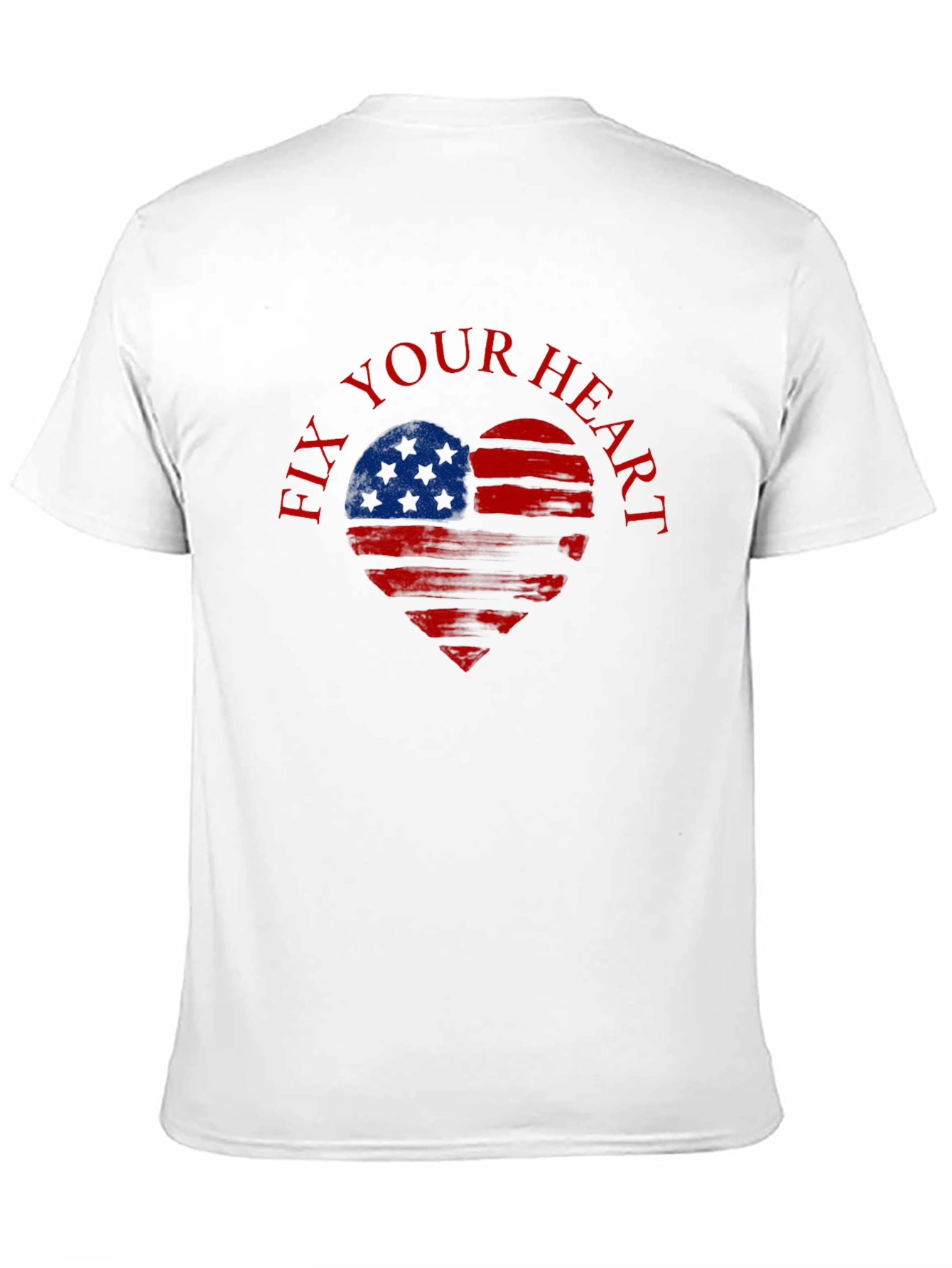 Fix Your Heart Patriotic USA Flag T-Shirt