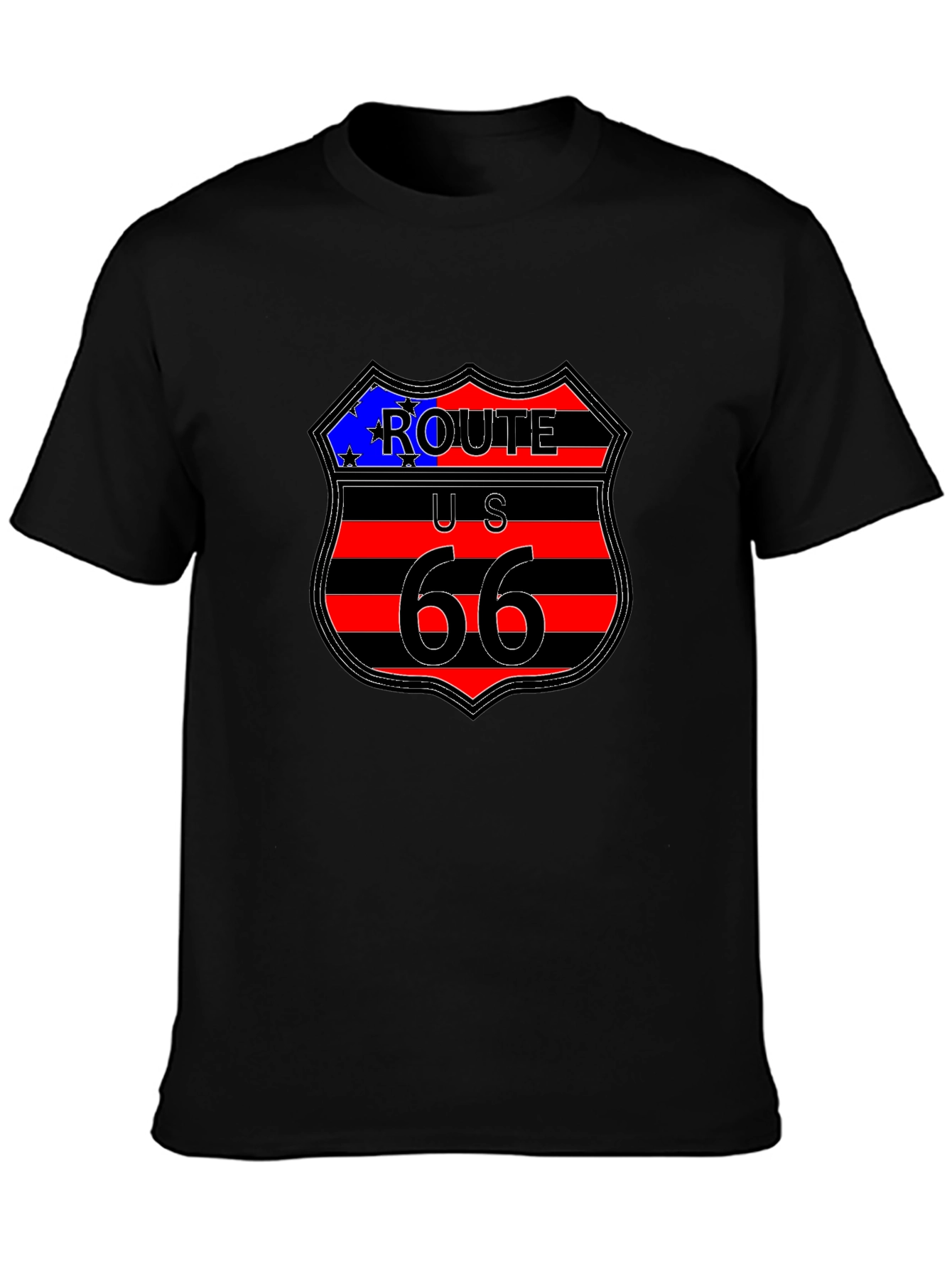 Route 66 Graphic Tee - Classic Americana Style