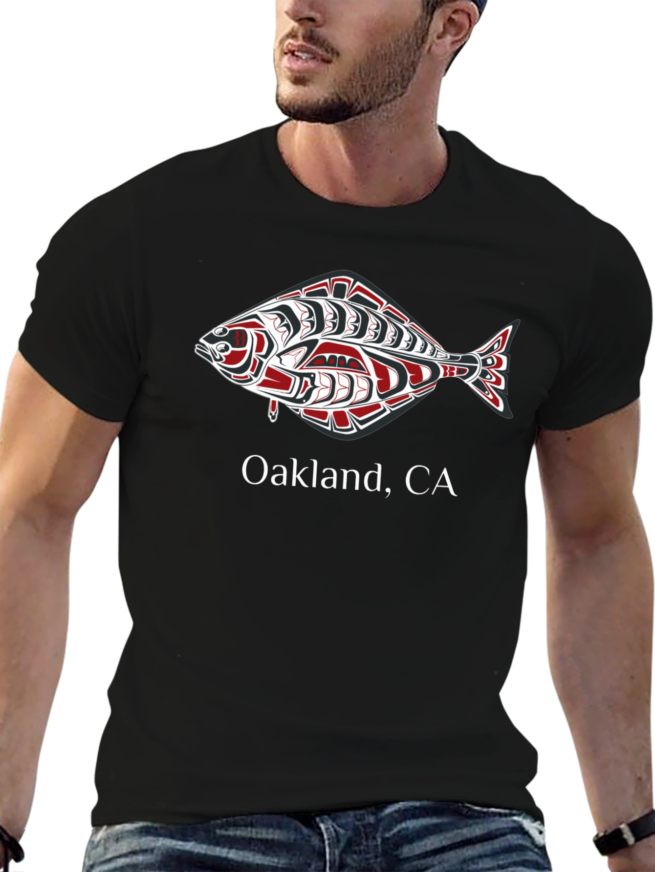 Oakland CA Fish Graphic Tee
