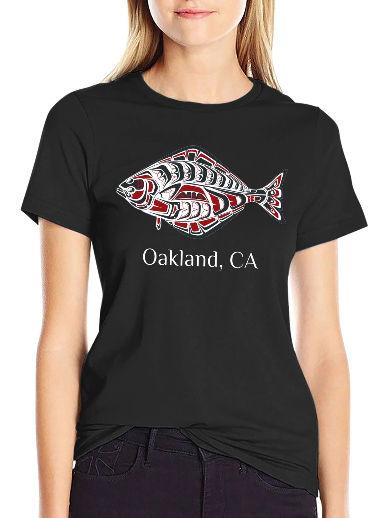Oakland CA Fish Graphic Tee