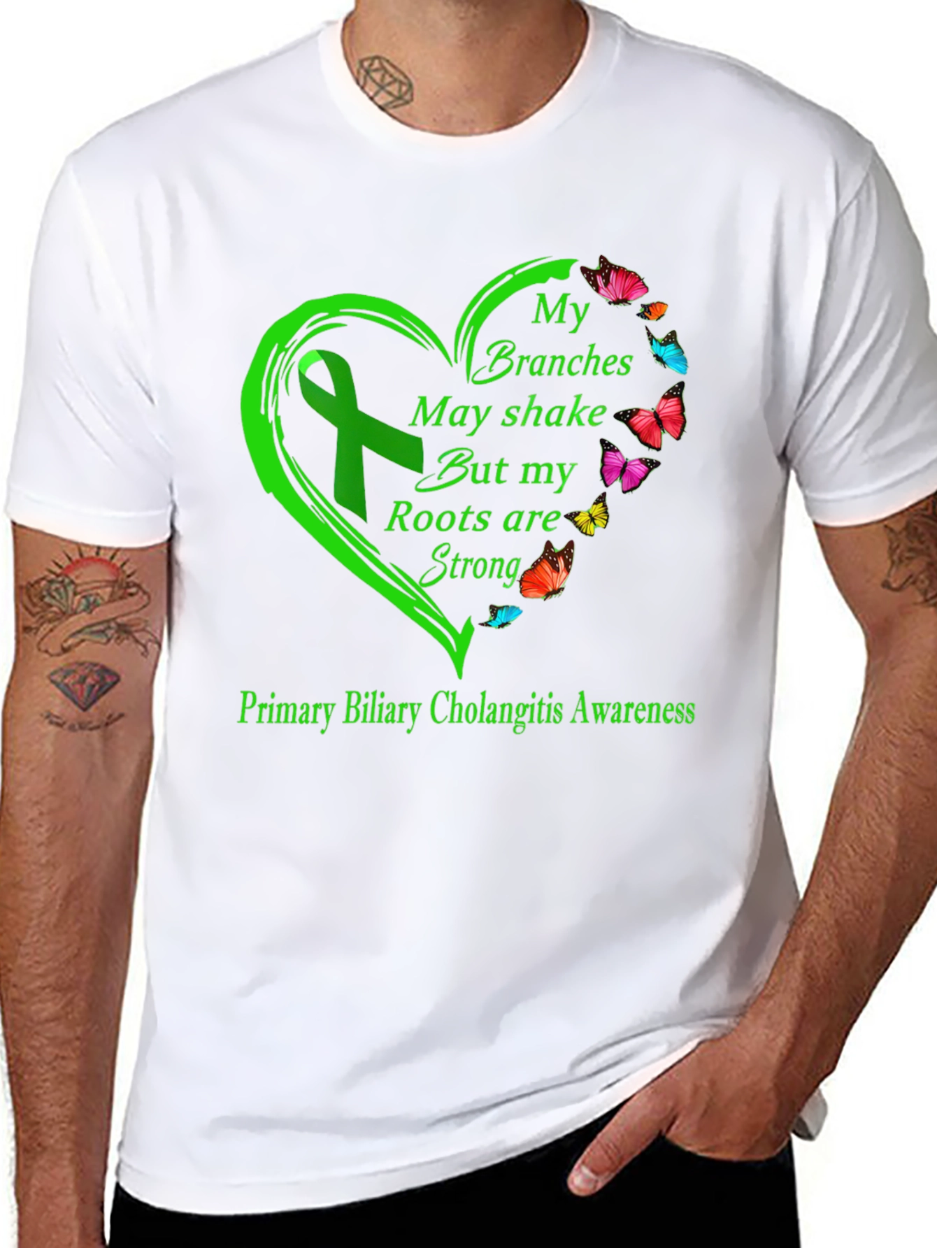 PBC Awareness T-Shirt: Roots are Strong