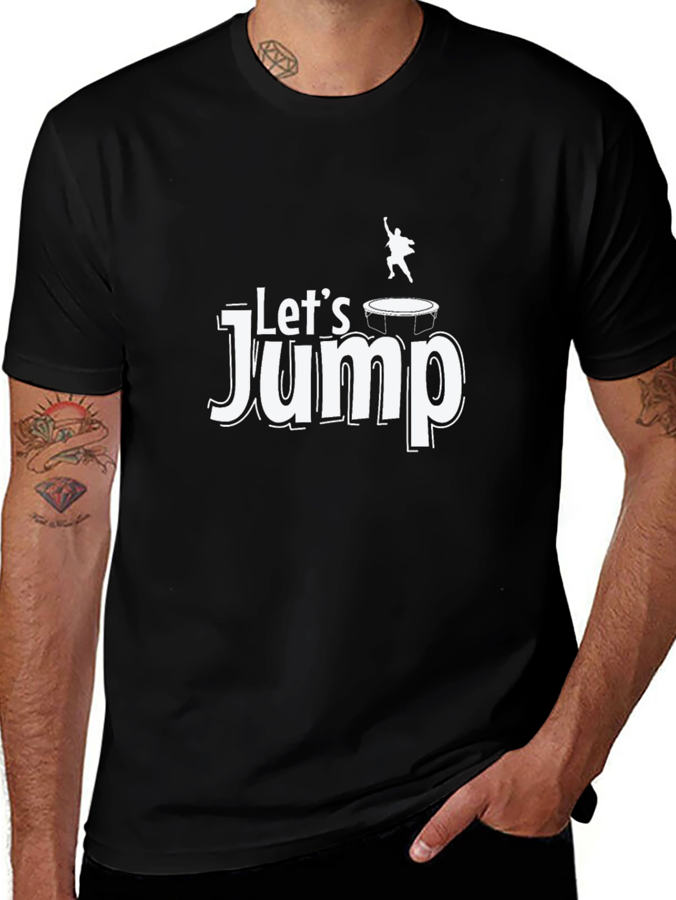 Lets Jump Black T-Shirt