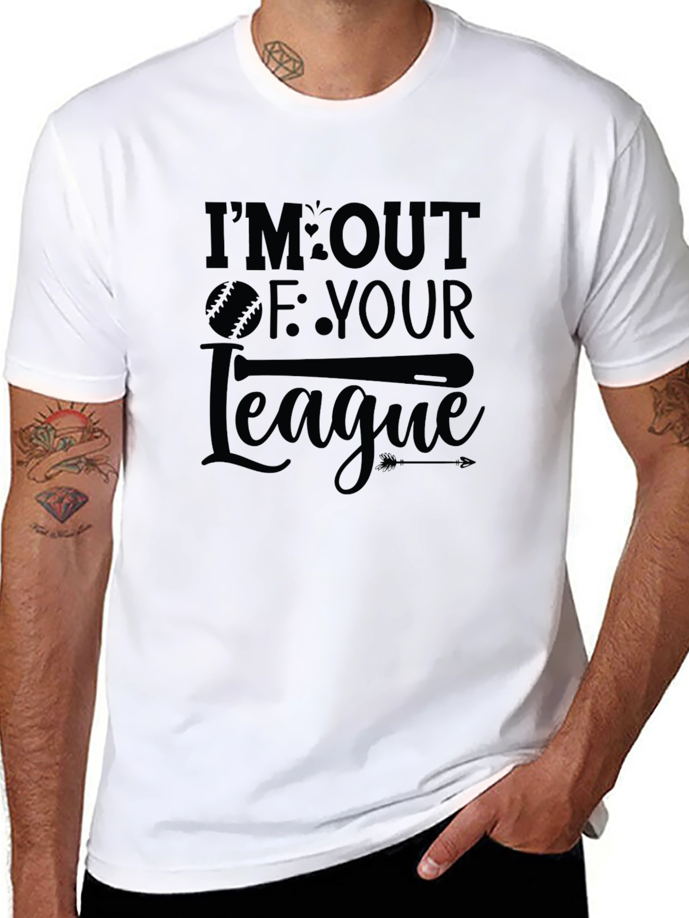 Out of Your League Baseball Graphic T-Shirt
