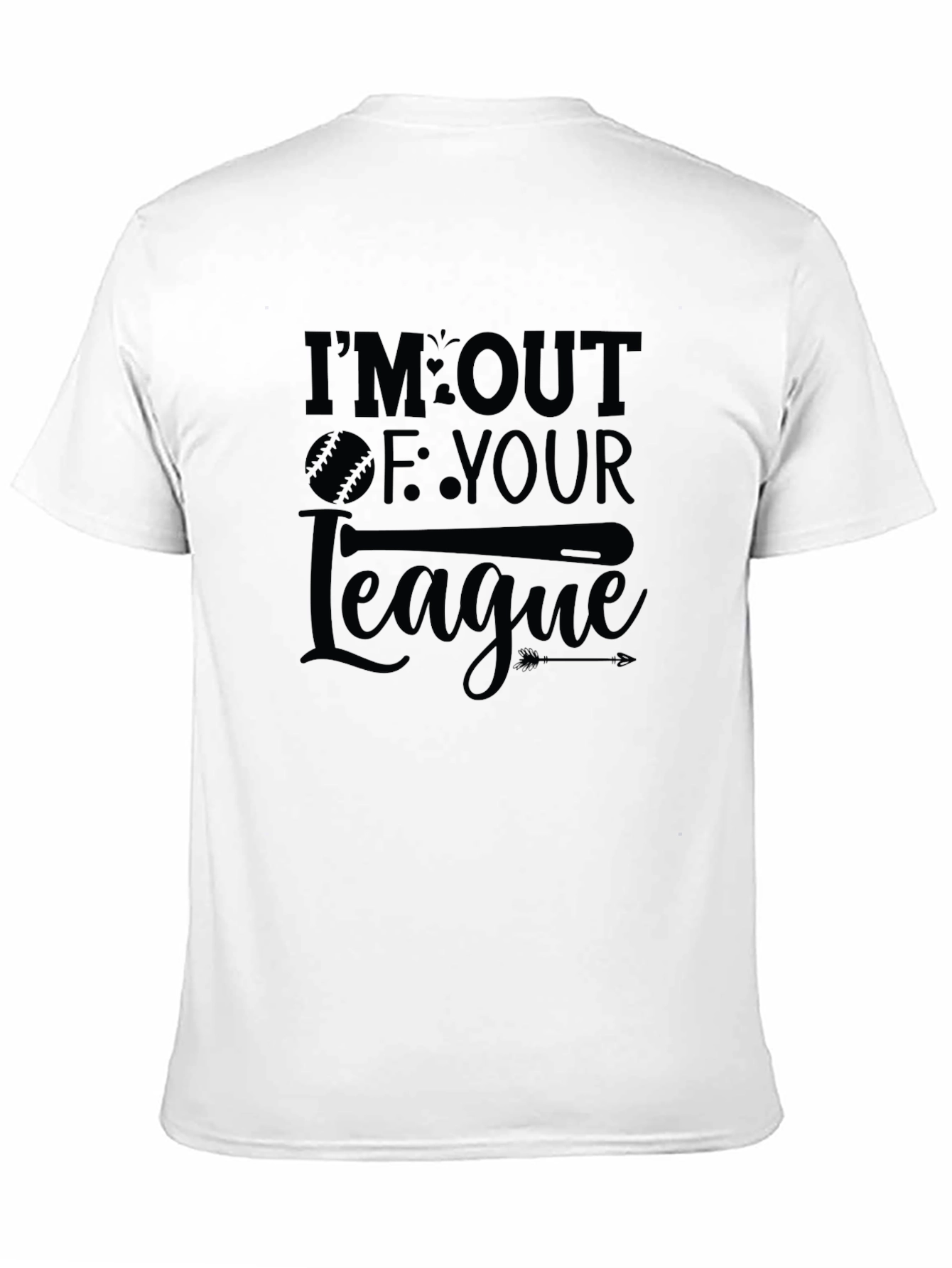 Out of Your League Baseball Graphic T-Shirt