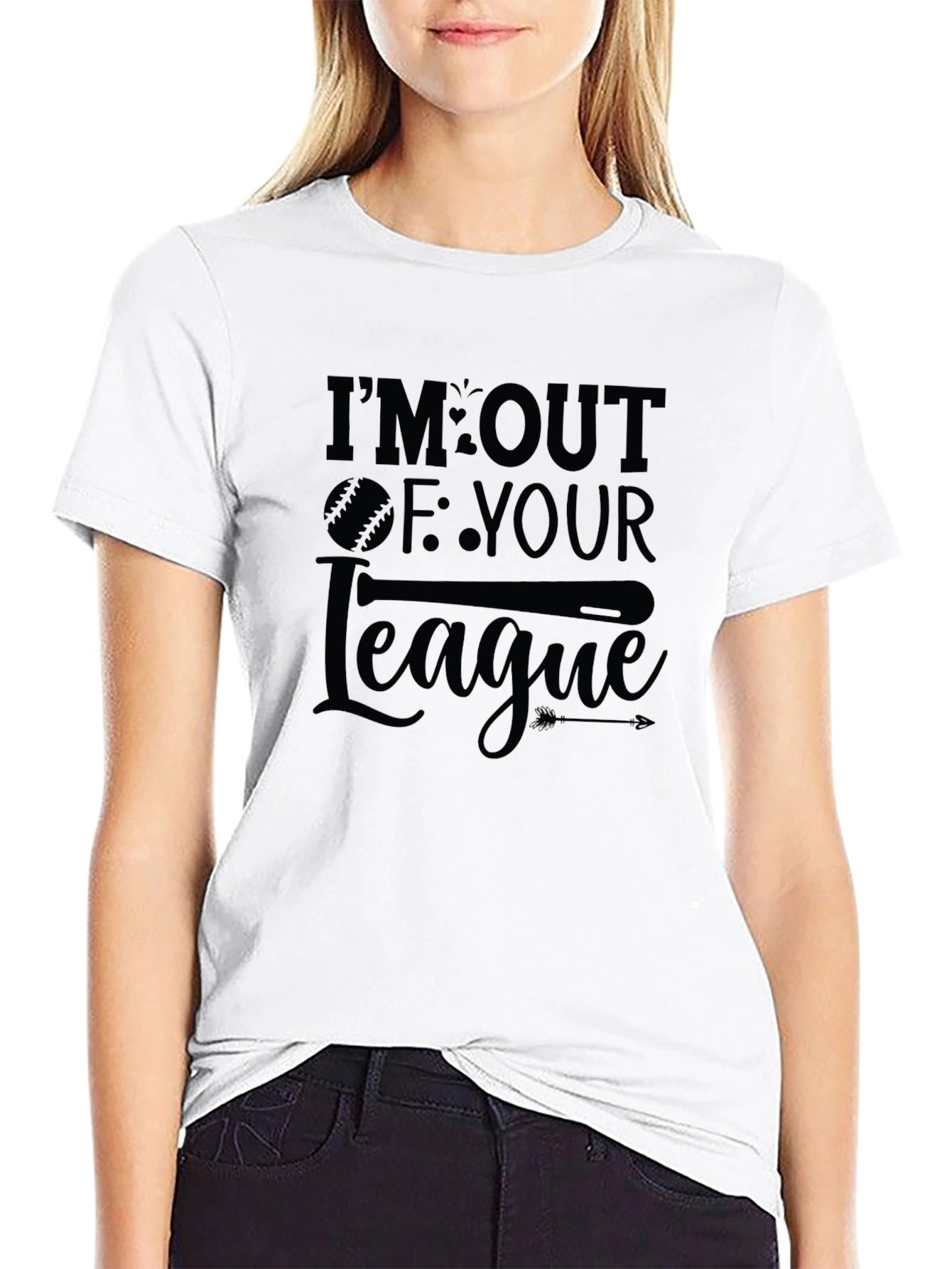 Out of Your League Baseball Graphic T-Shirt