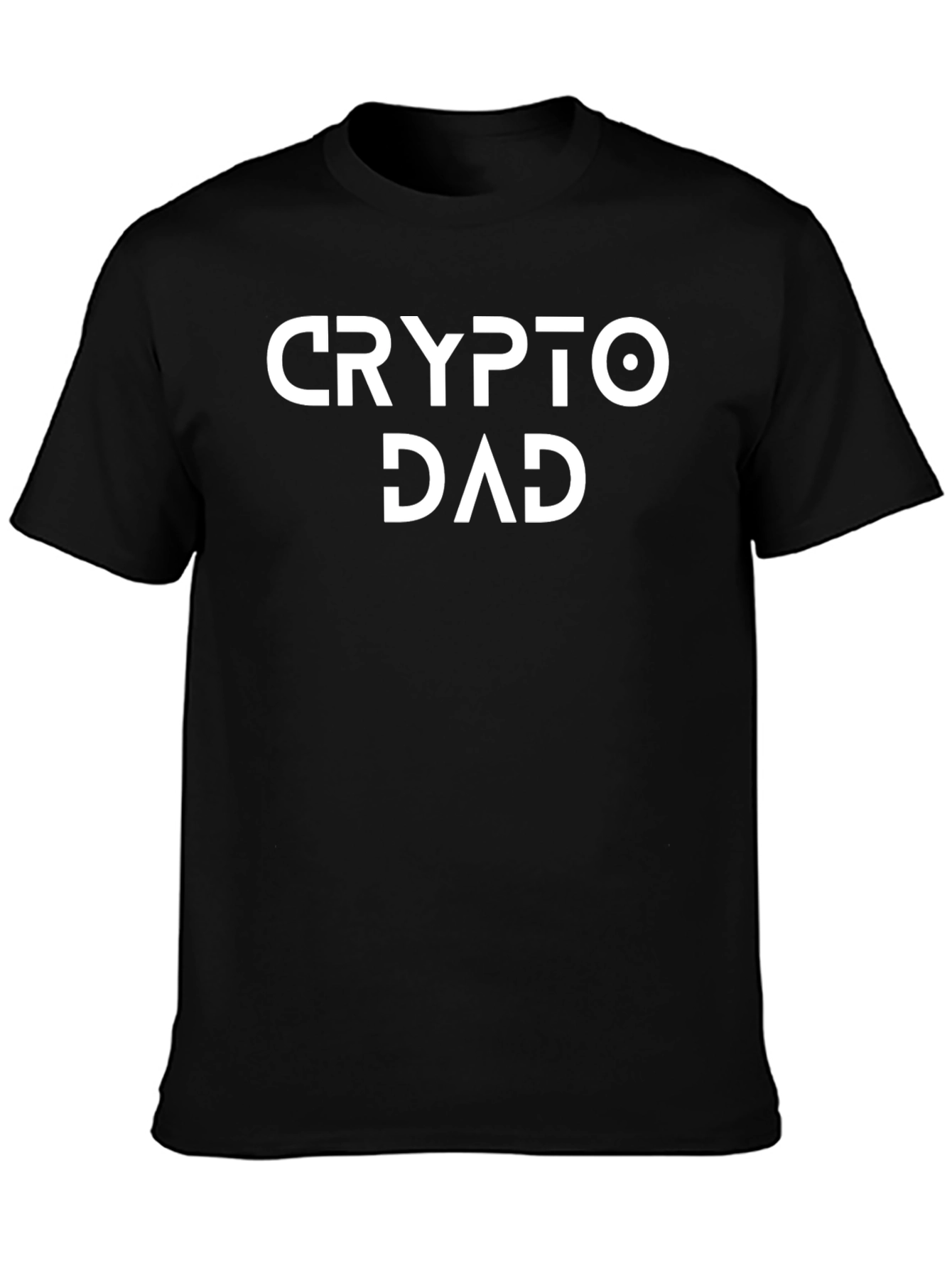 Crypto Dad Graphic Tee - Black Cotton T-Shirt