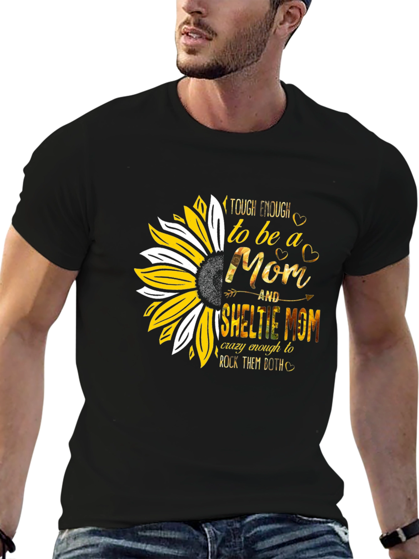 Tough Enough Sheltie Mom T-Shirt