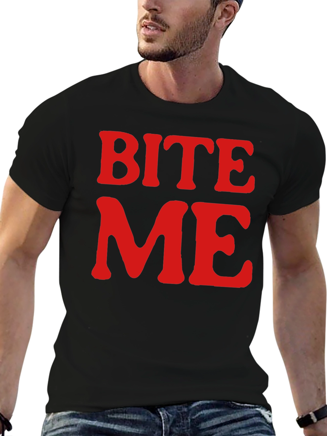Bite Me Graphic Tee - Black T-Shirt
