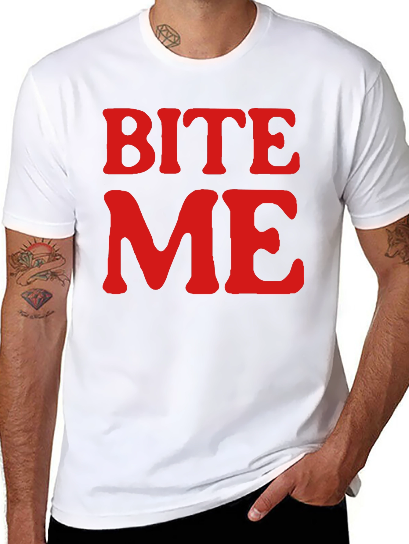 Bite Me Graphic Tee - Black T-Shirt
