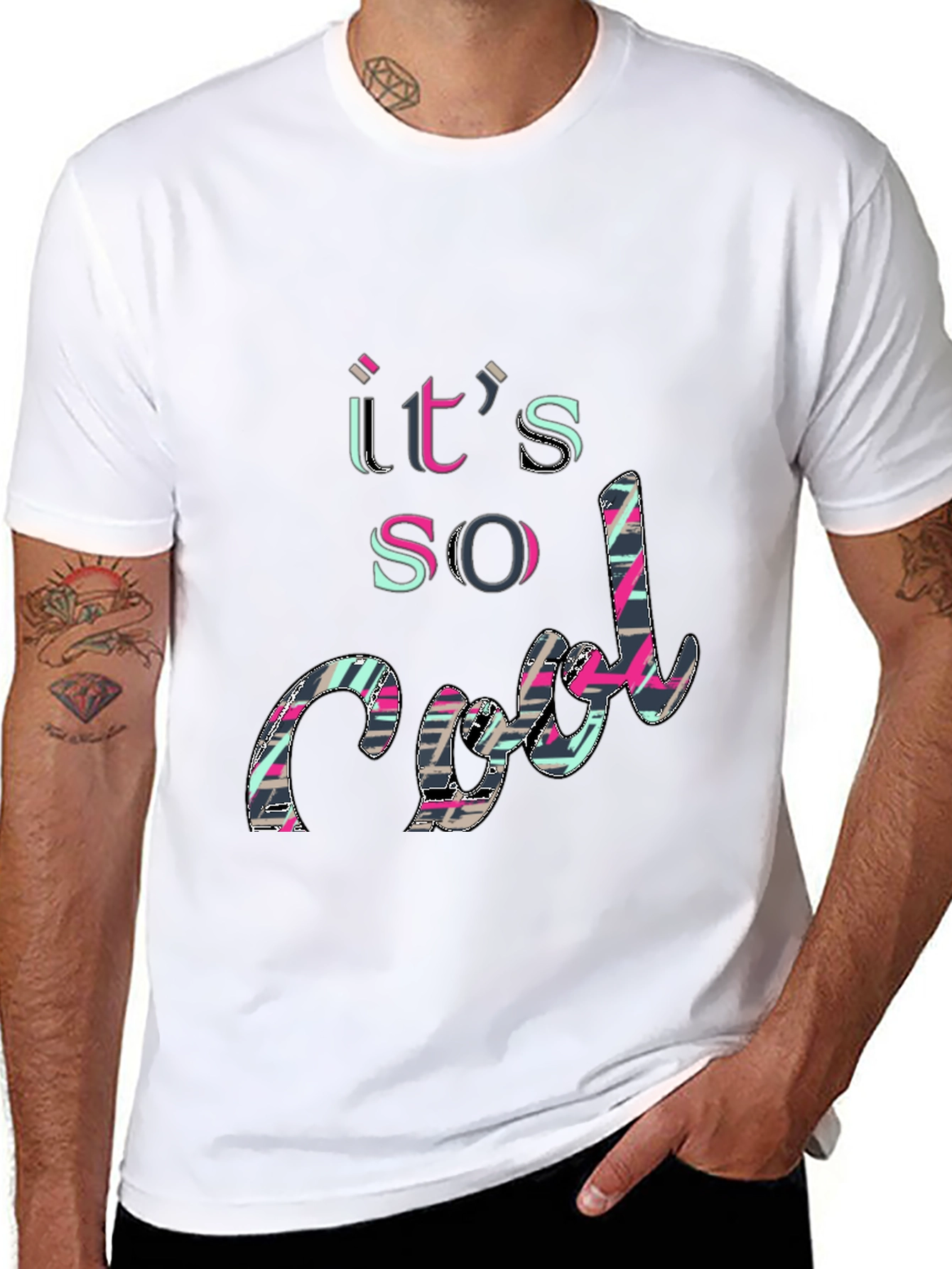 Its So Cool Graphic Tee - Modern Style