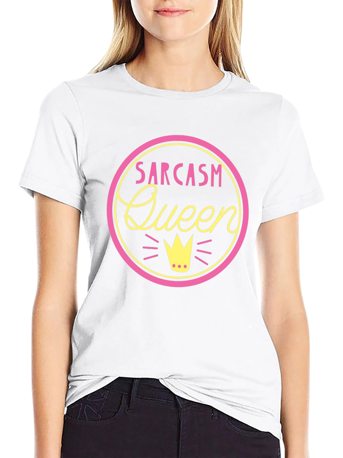 Sarcasm Queen Black T-Shirt