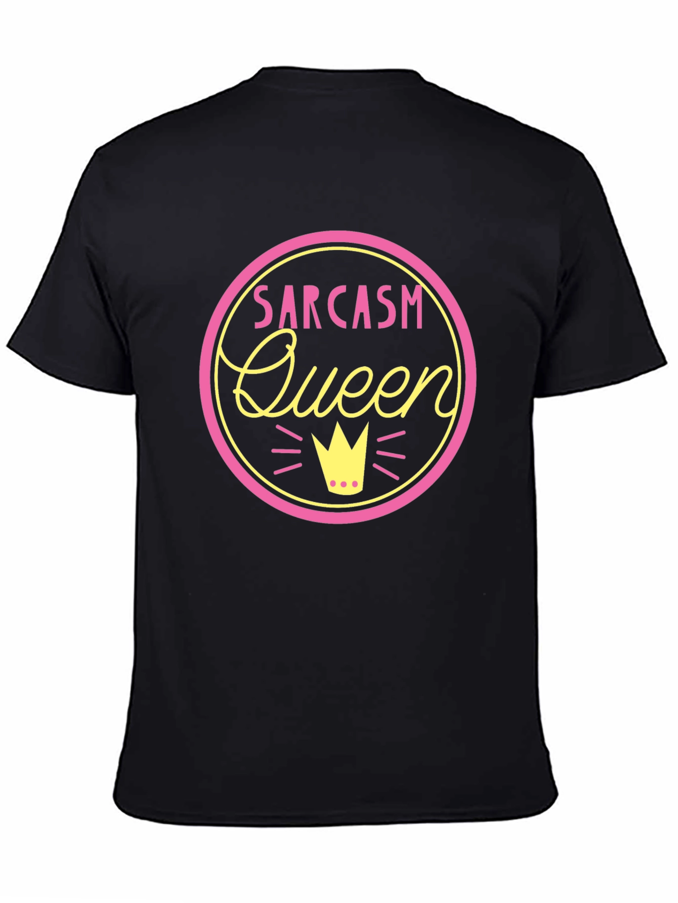 Sarcasm Queen Black T-Shirt