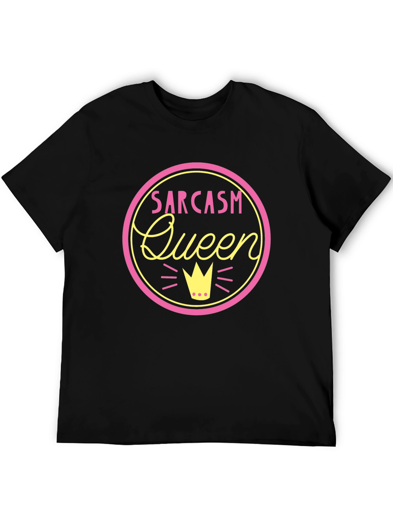 Sarcasm Queen Black T-Shirt