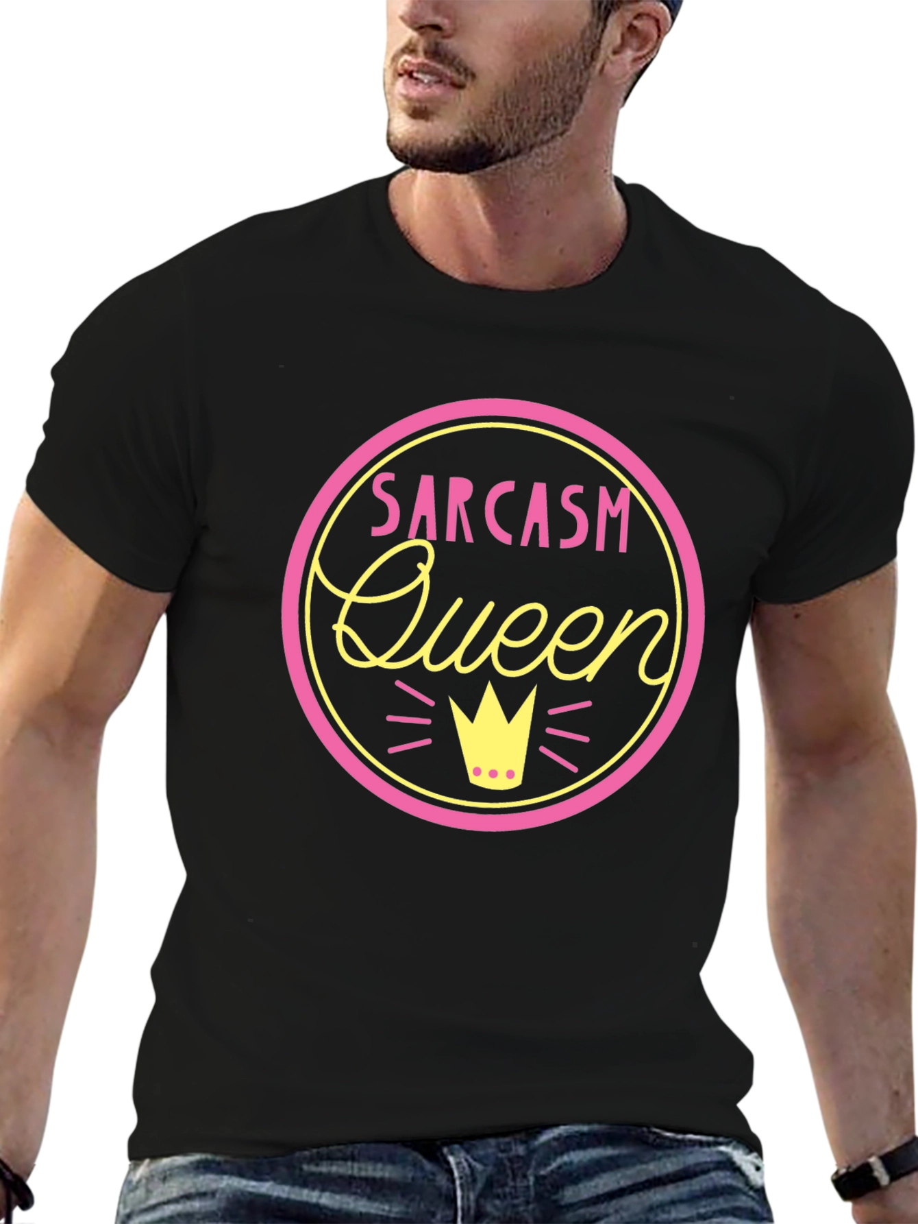 Sarcasm Queen Black T-Shirt