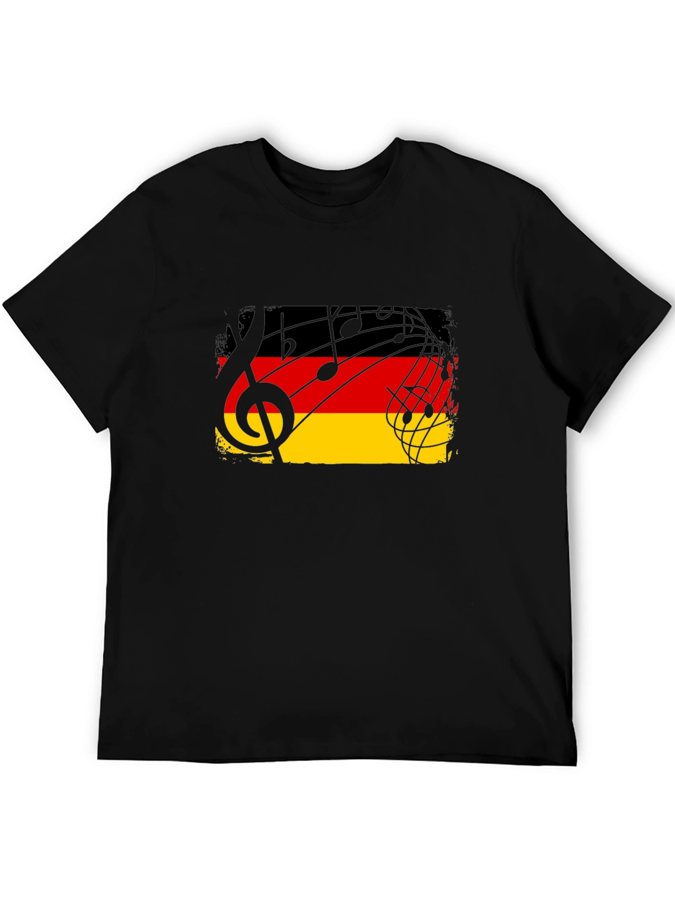 Germany Flag Music Notes Graphic T-Shirt