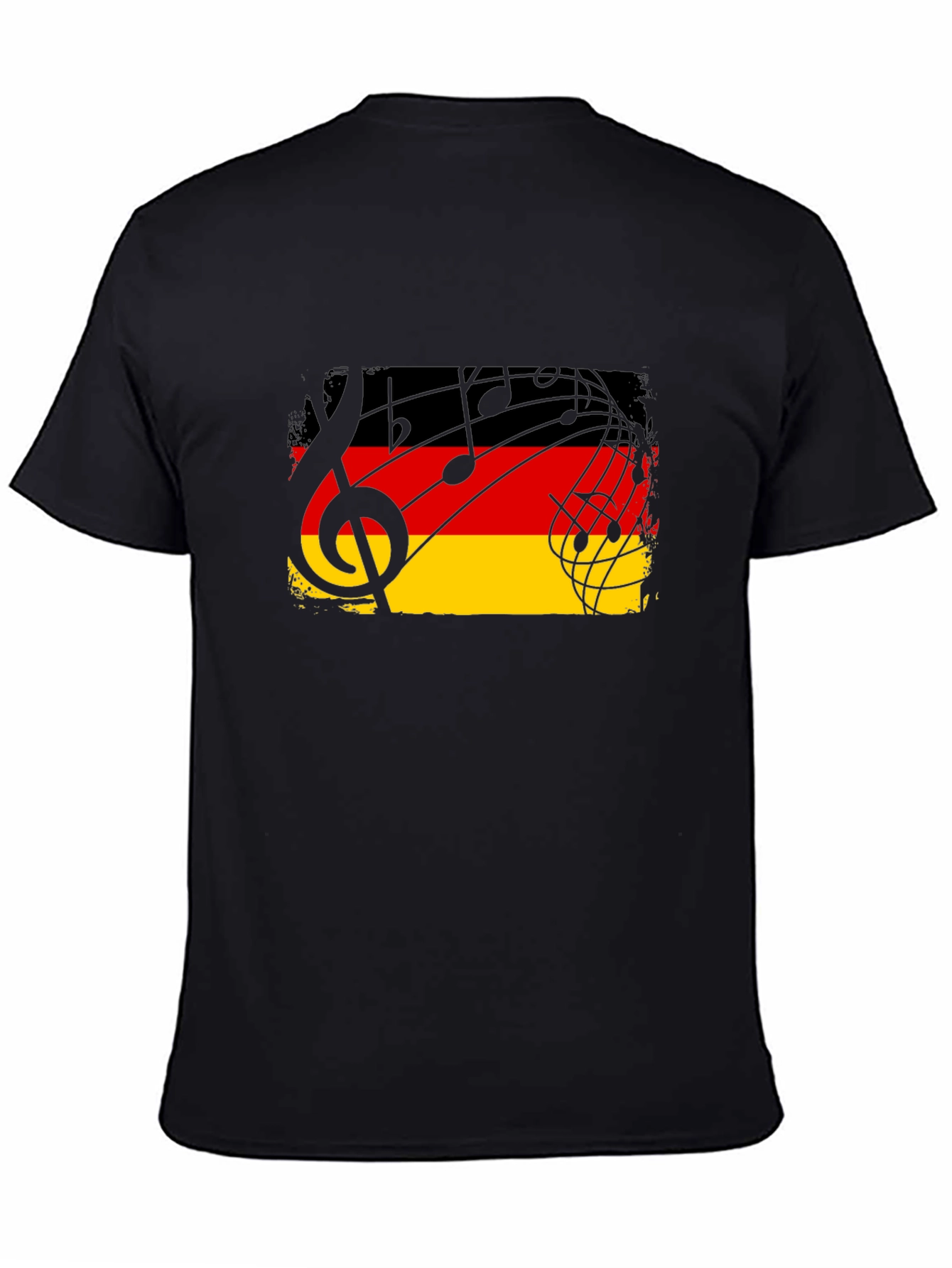 Germany Flag Music Notes Graphic T-Shirt